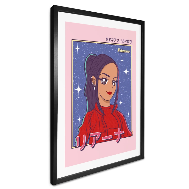 Poster Anime-flicka "Rihanna" - Gomes 