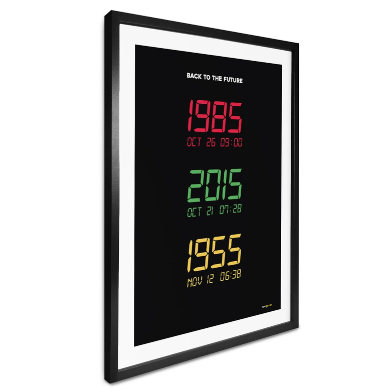 Filmaffisch inspirerad av filmen "Tillbaka till framtiden - Time Machine" - Gomes 