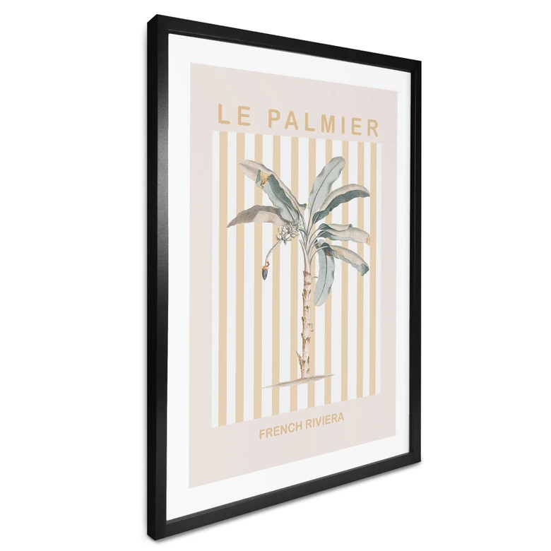 Poster Palme an der Französischen Riviera - Grace Digital Art 