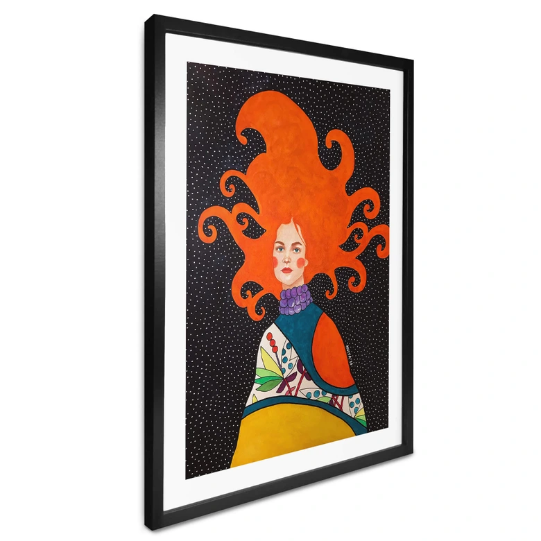 Poster Hülya - Vlammend Haar 