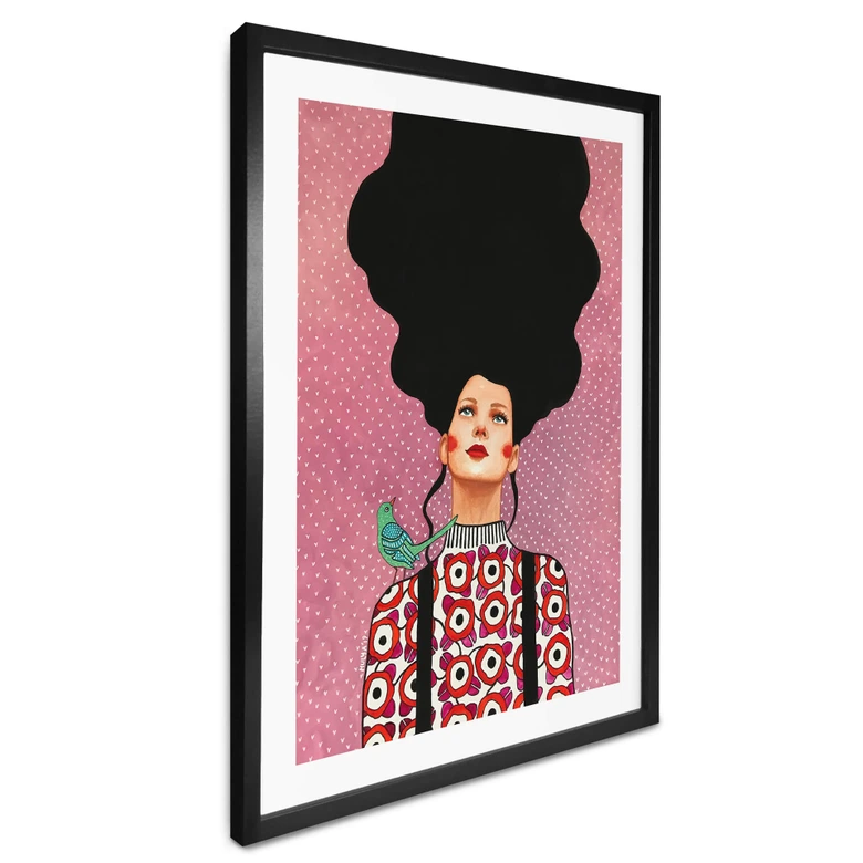 Poster kvinna med tandställning - Hülya 