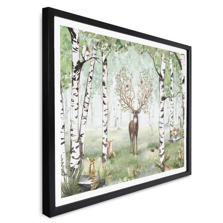 Plakat Kikki Belle - Jeleń latem 