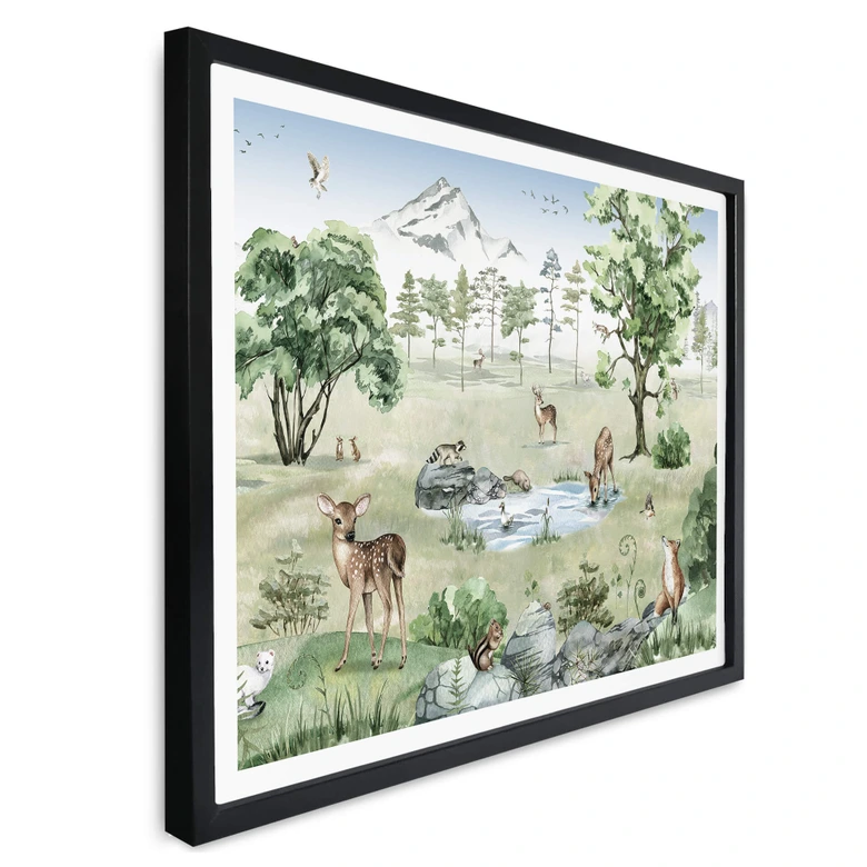 Poster Kikki Belle - Wald der Rehe 