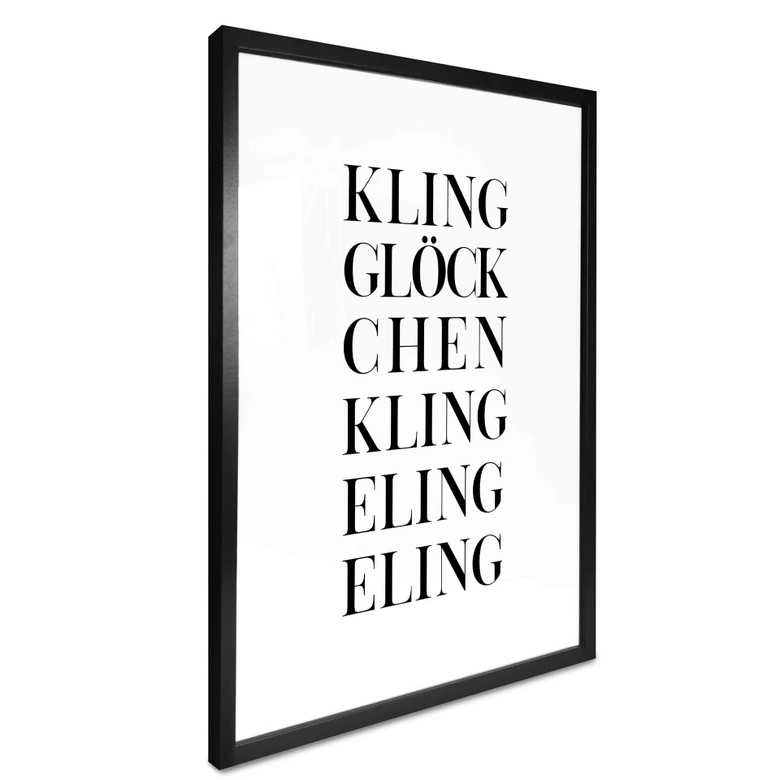 Poster Kling Glöckchen 