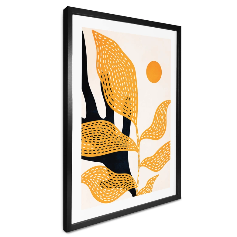 Poster Kubistika - van Gogh style Flowers 