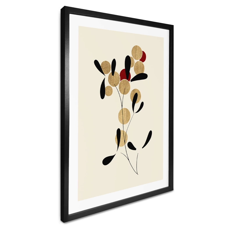 Poster Kubistika - Goldene Beeren 