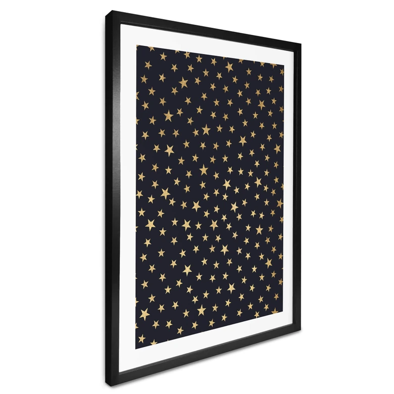 Poster Kubistika - Sternenhimmel 