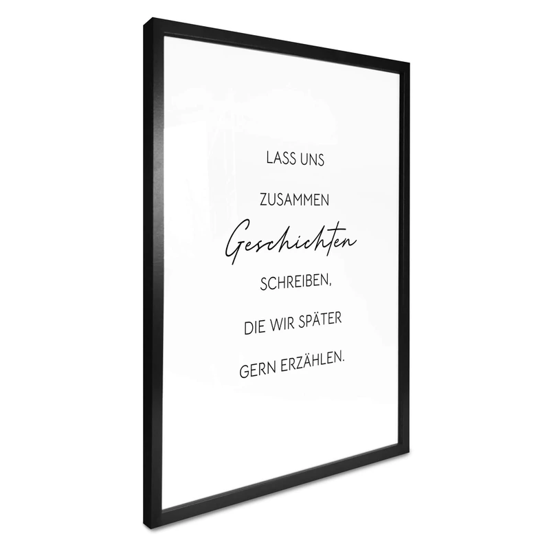 Poster Lass uns Geschichten schreiben 