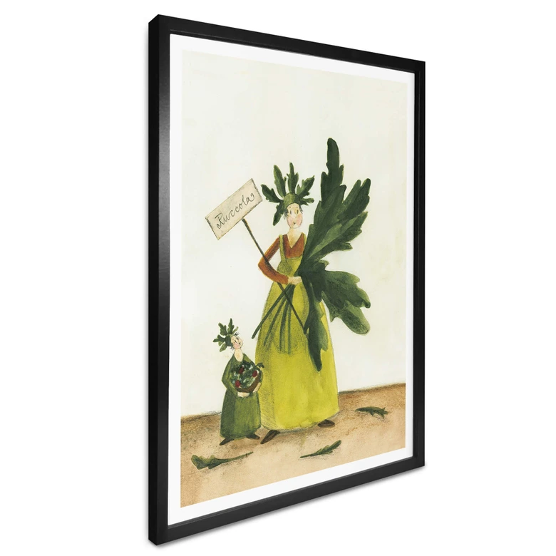 Poster Leffler - Ruccolamädchen 