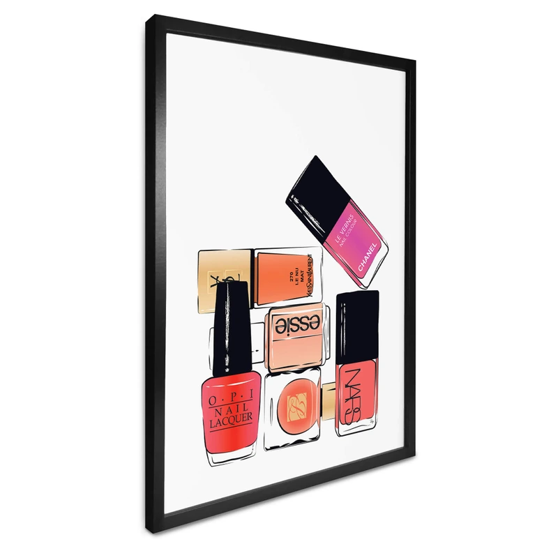 Poster Martina - Nagellacke in Pink 
