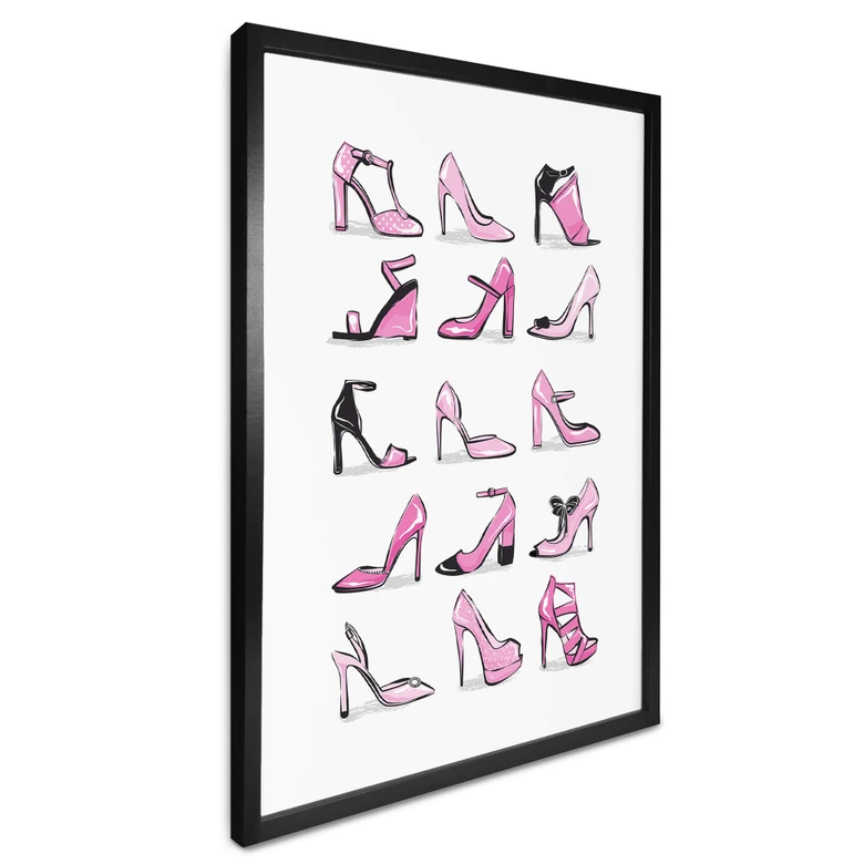 Póster Martina - Tacones de aguja rosas 