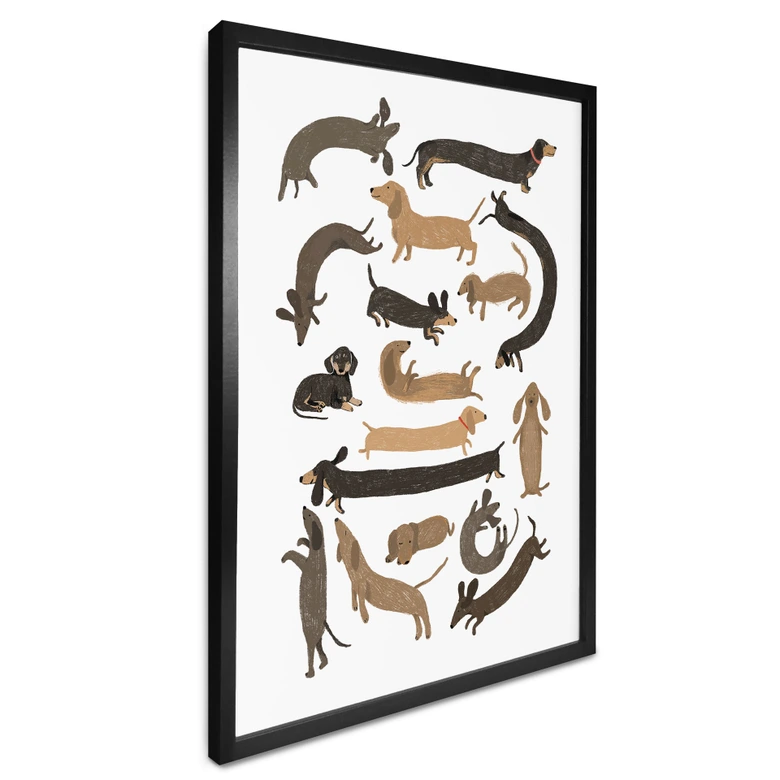 Plakat Legende gravhunde - Illustration af hund - Melin 