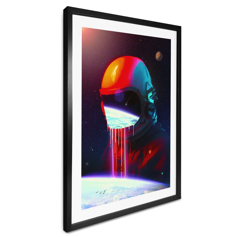 Poster astronaut med utsikt över jorden - Nicebleed 