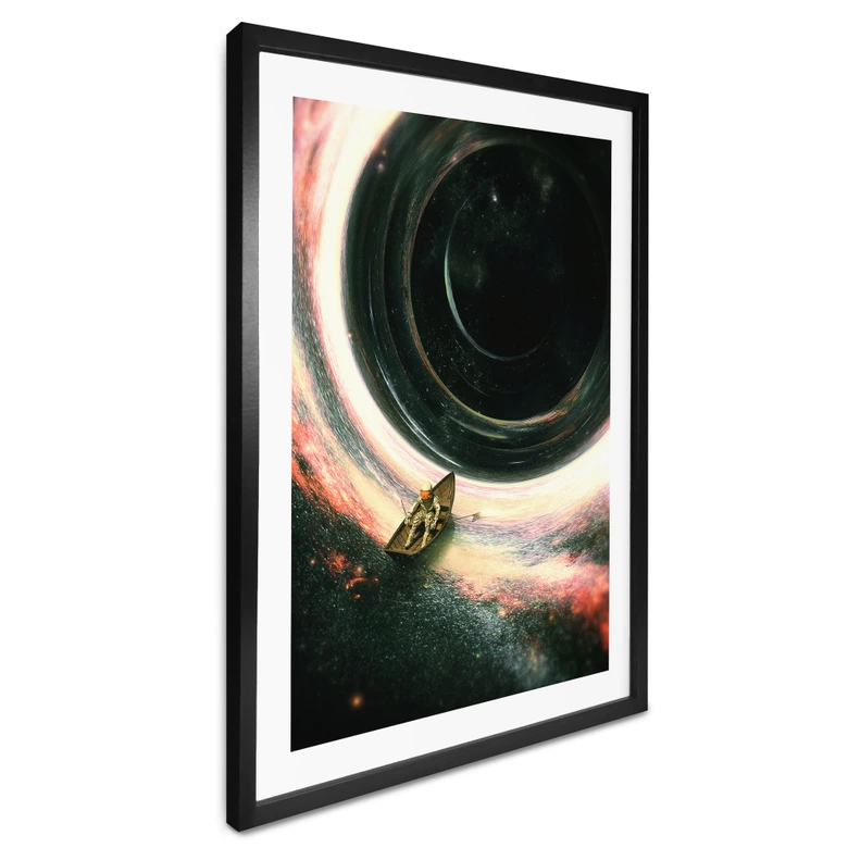 Poster Weltall: Astronaut im Boot - Nicebleed 