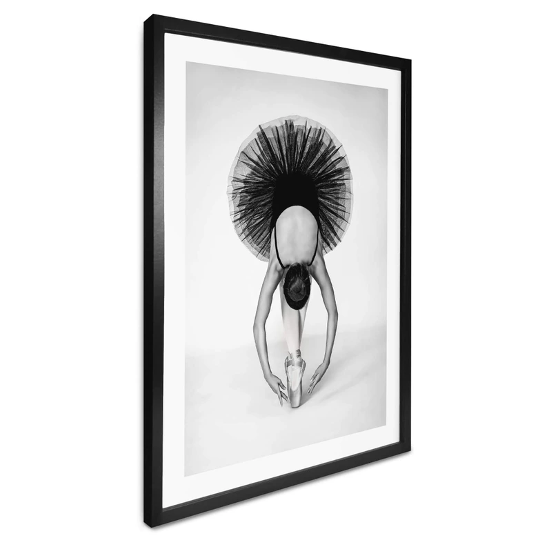 Poster Pentony MA - Ballerina Schwarz-Weiß 