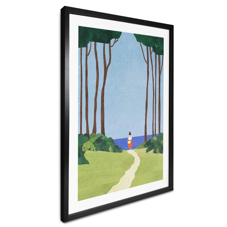 Poster Promenad med havsutsikt - Rivers 