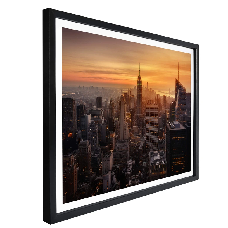 Poster Ruiz Dueso - New York au coucher du soleil 