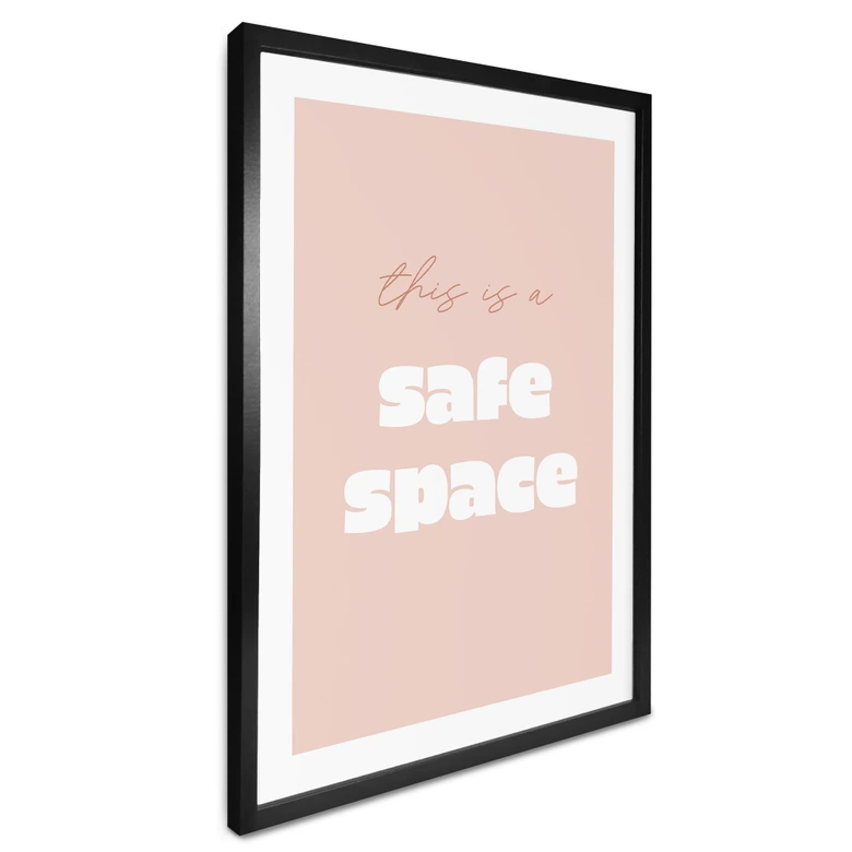 Póster Este es un espacio seguro 