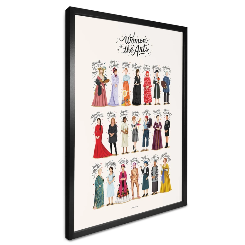 Póster Mujeres famosas en el arte - Tohmé 