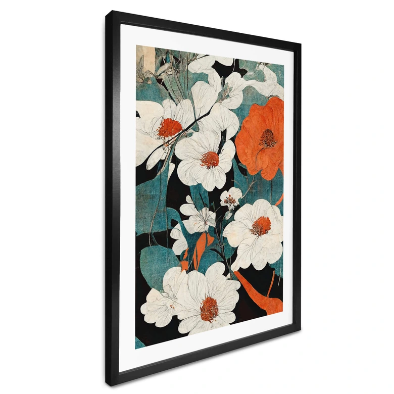 Blumen Poster Asiatische Blütenpracht - Treechild 