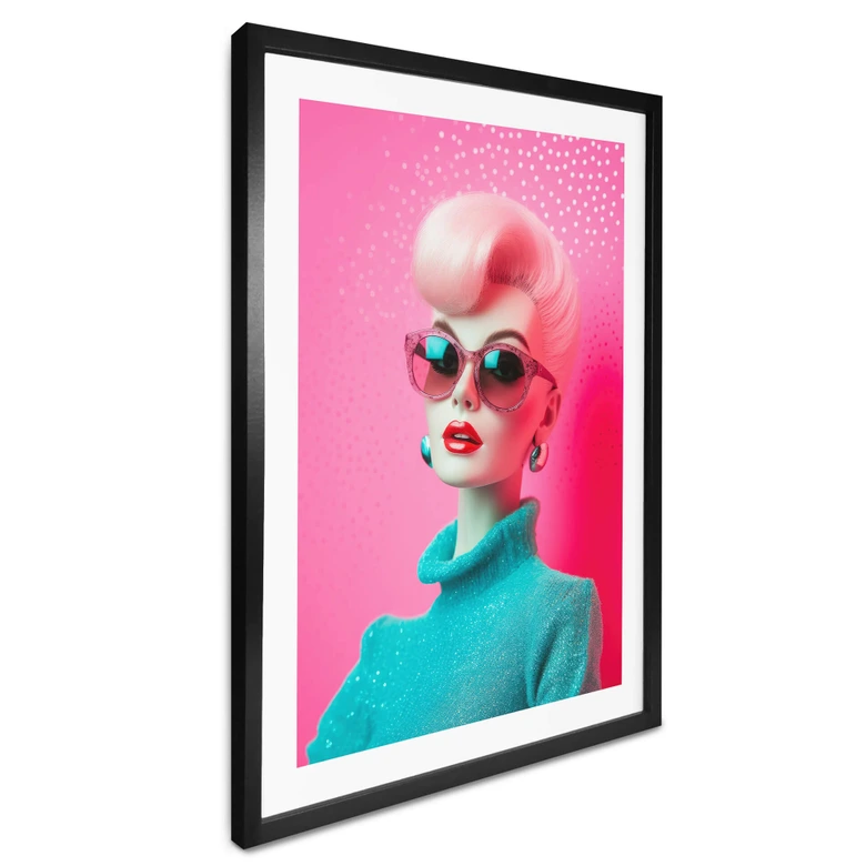 Póster Treechild - Muñeca de moda con gafas de sol 