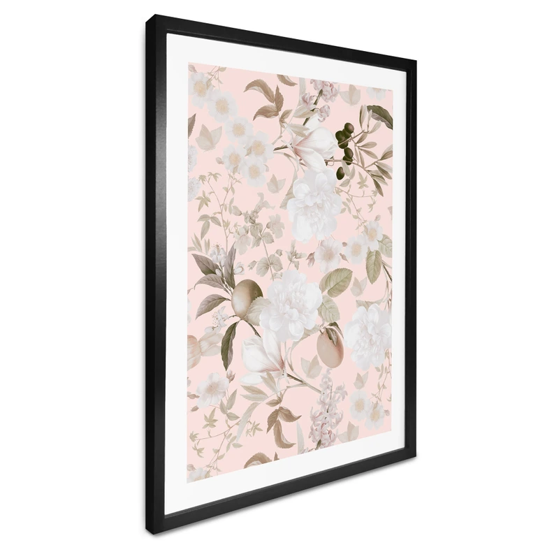 Poster boho-illustration med blommor och frukter - UN Designs 