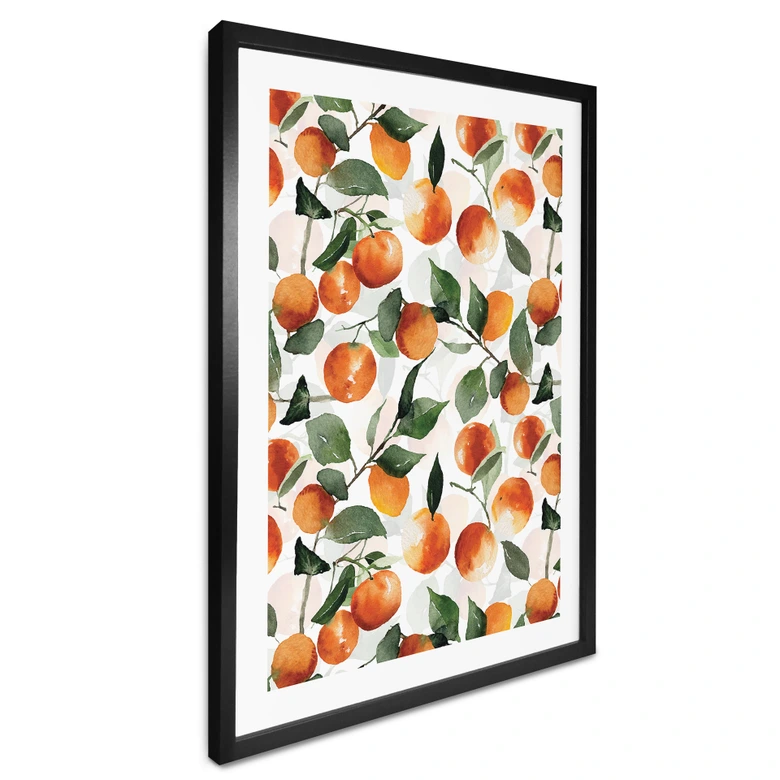 Poster Fruchtige Mandarinen - UN Designs 