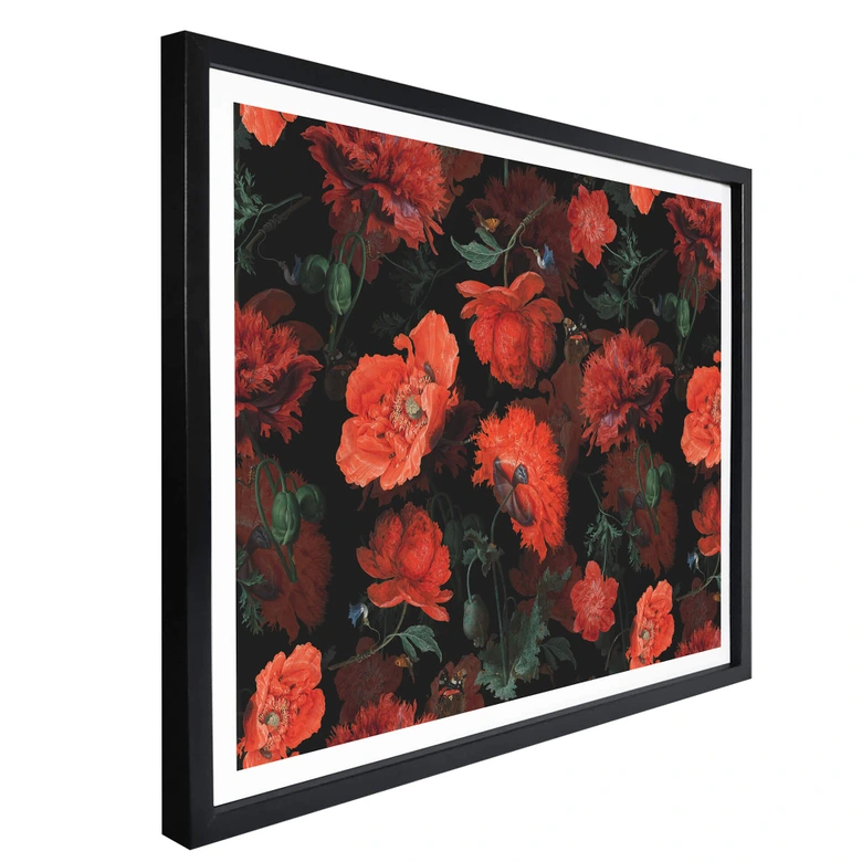 Poster UN Designs - Rote Blüten 