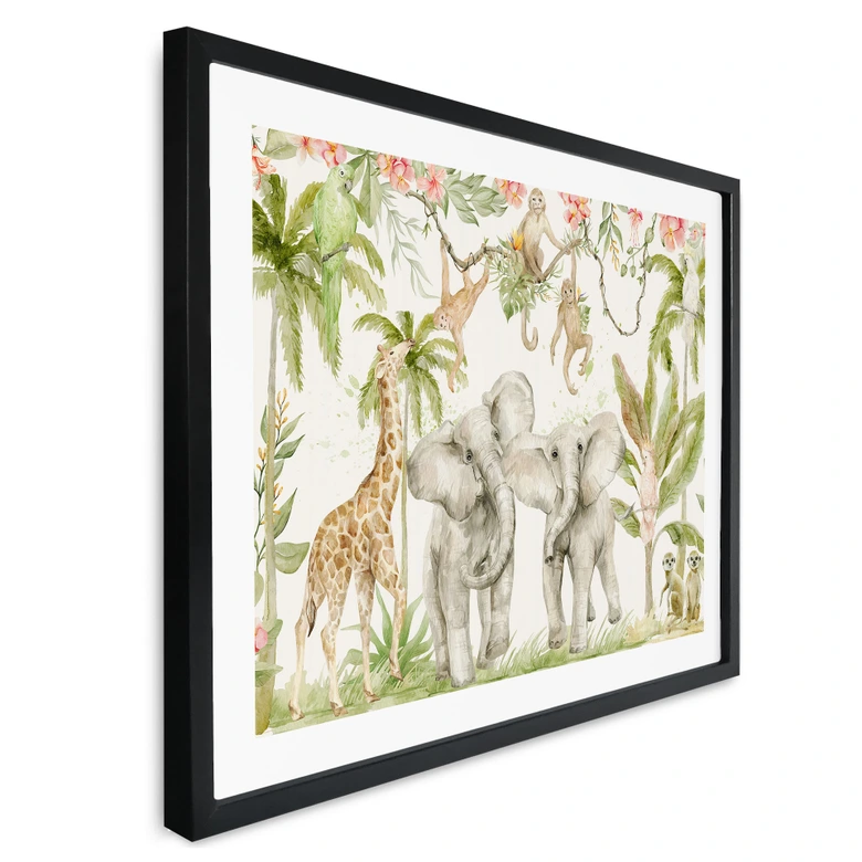 Plakat Dyr i den tropiske jungle - UN Designs 