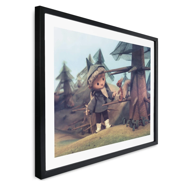 Plakat dla dzieci Nasz Sandman - Sandman spacerujący po lesie 