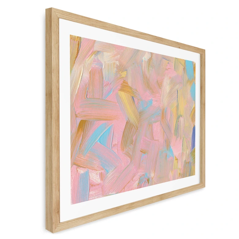 Poster uplusmestudio - Abstrakt i rosa 