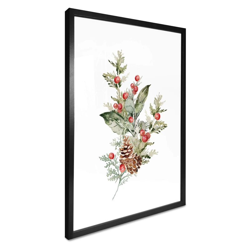 Poster Weihnachtsgesteck Aquarell 