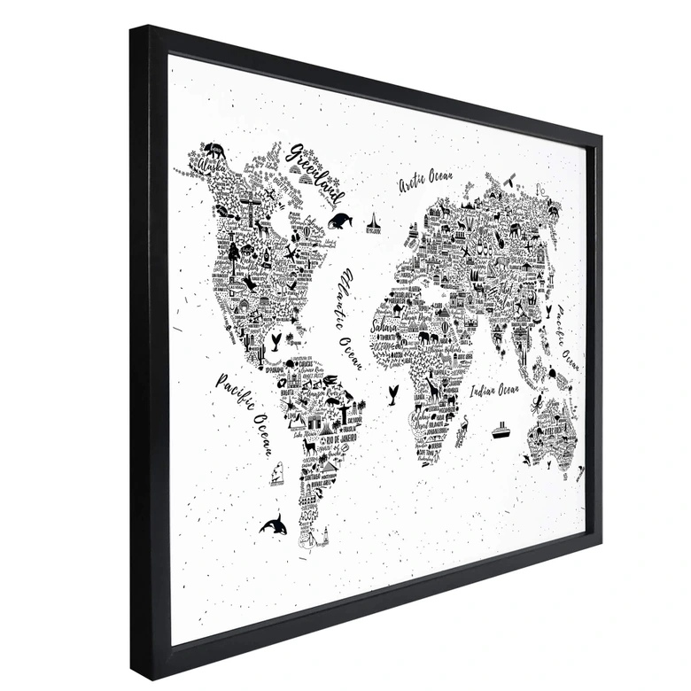 Poster World Map – Around the World 