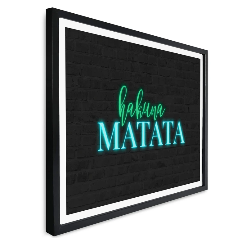 Poster Hakuna Matata - Neonljus 