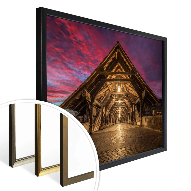Poster Huber - Old Wooden Bridge 