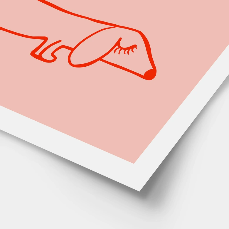 Poster Lustiges Hundemotiv mit Dackel - Arnold 