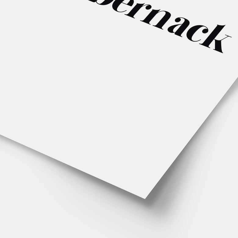 Spruch Poster Beware of my Schabernack 