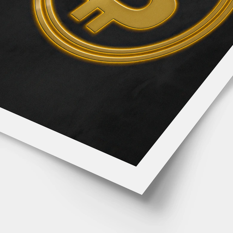 Poster Bitcoin Logo 