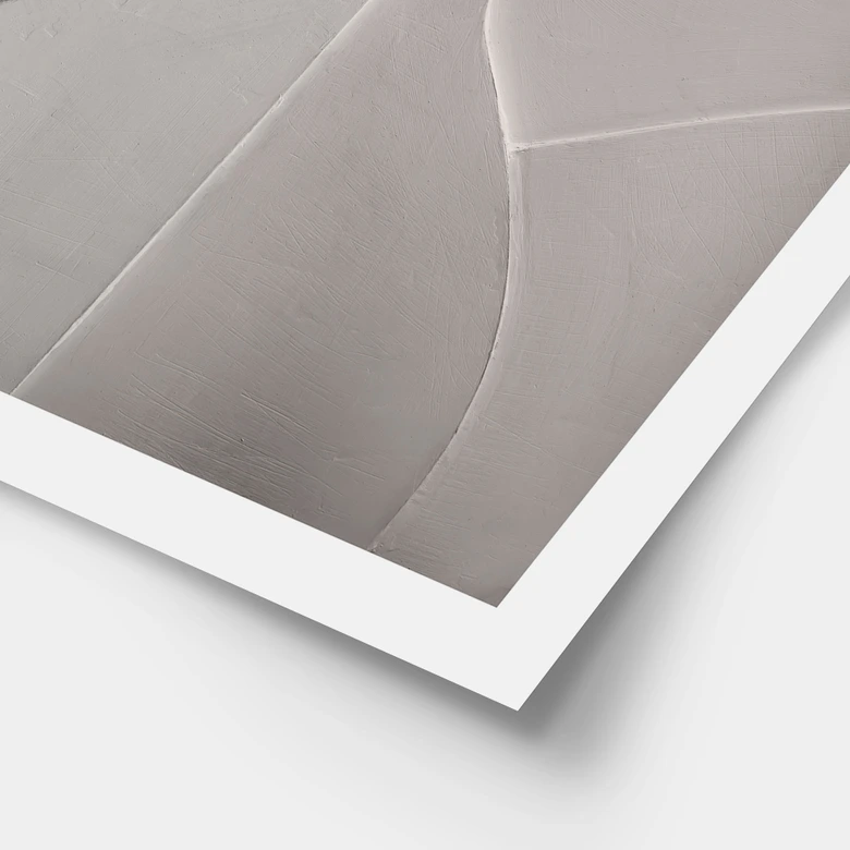 Poster Structures abstraites en beige doux - Böhmer 