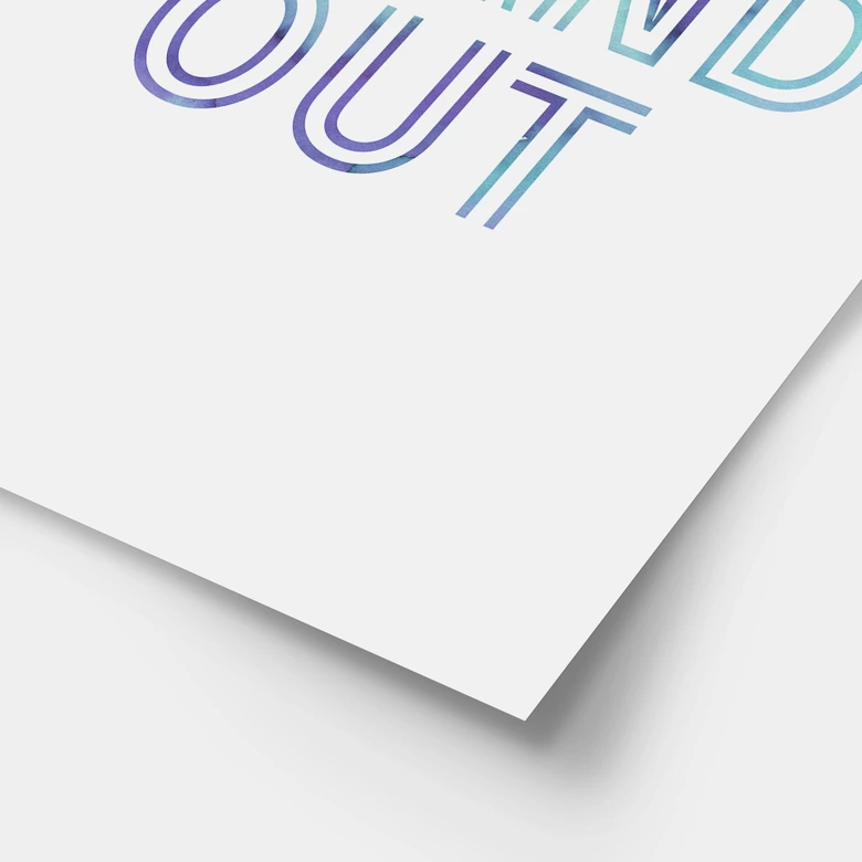 Poster Born to stand out | Motivationsspruch 
