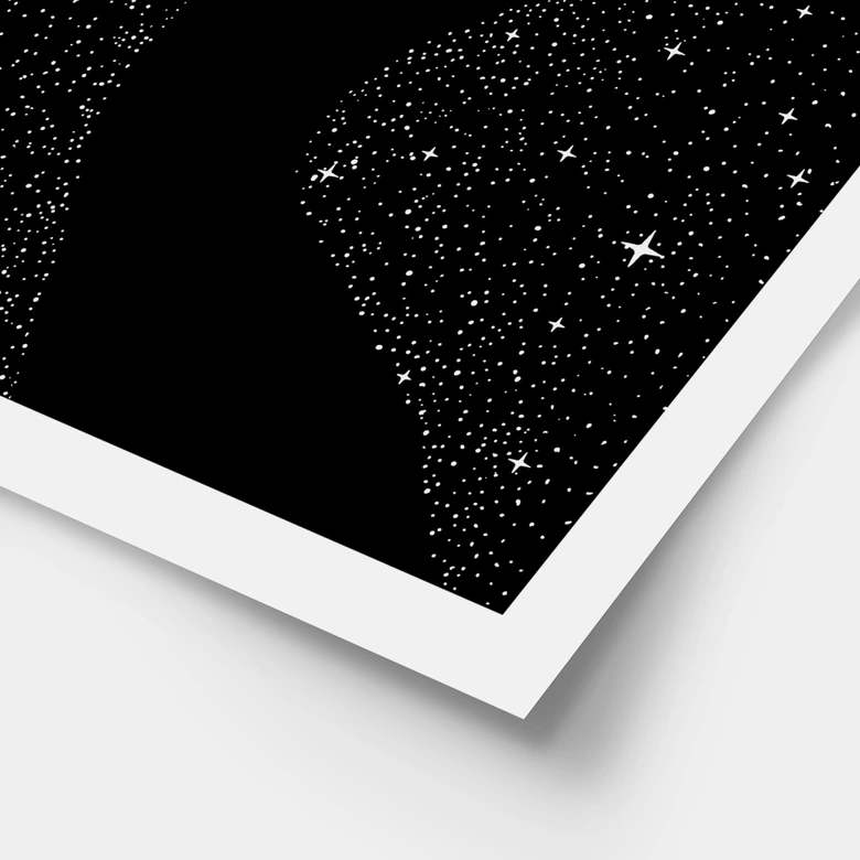 Póster Tiburón ballena en el océano de las estrellas - Cakir 