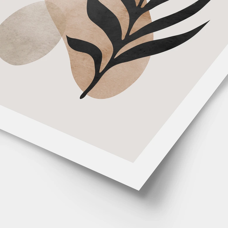 Poster Botanische Silhouette mit kunstvoller Geometrie - Costa 