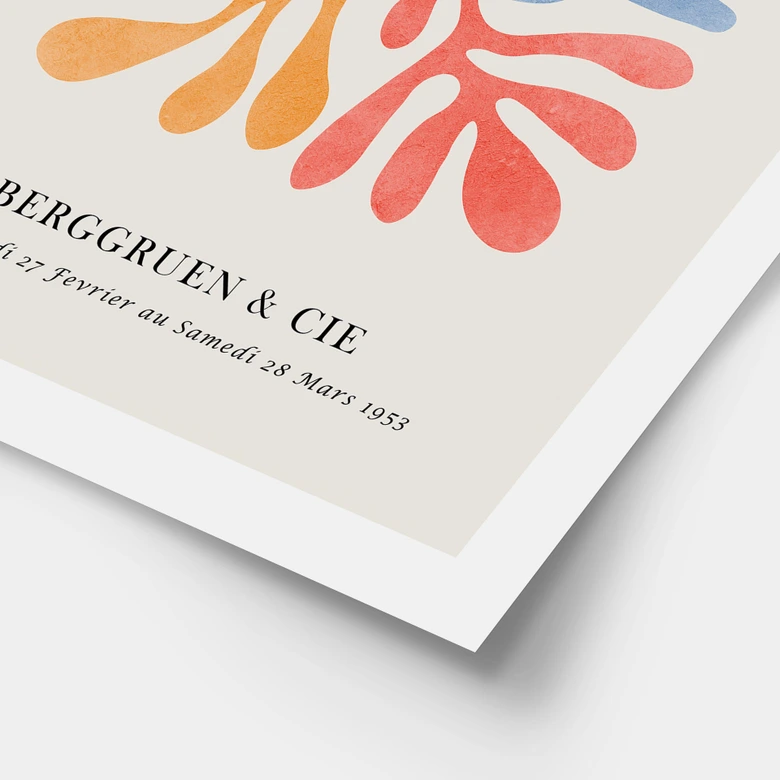 Póster estilo Matisse Papiers Découpés - Costa 