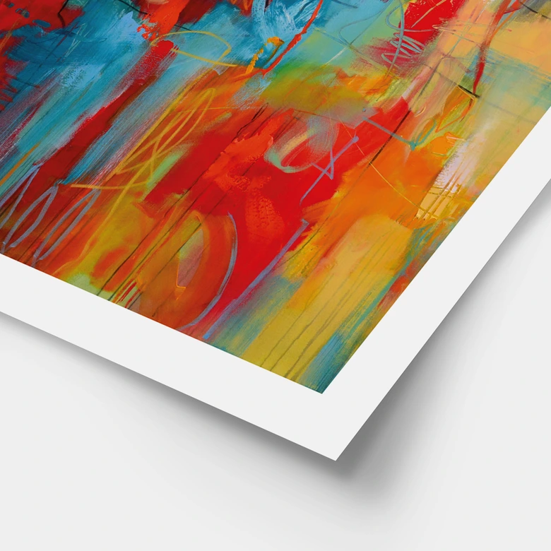Poster Farbenfrohes Chaos - Fedrau 