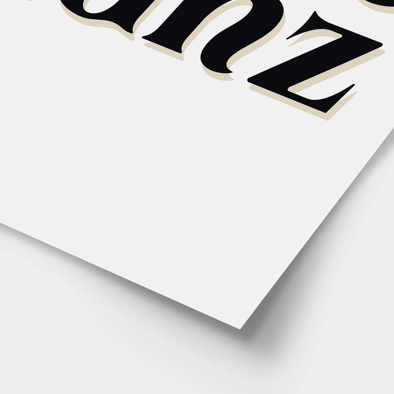 Typografie Poster Firlefanz 