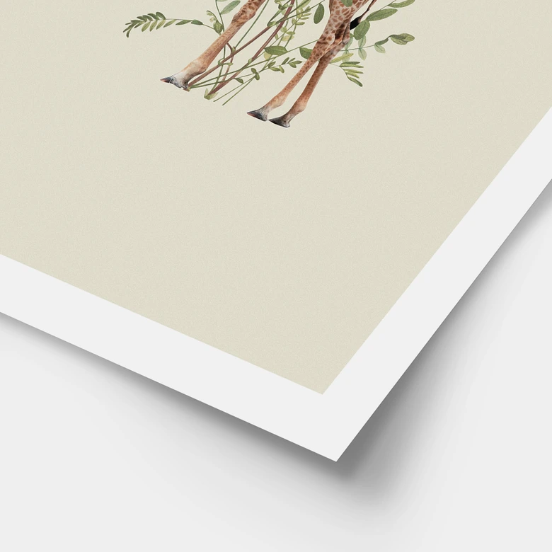 Poster Florale Giraffe - Frida Floral Studio 