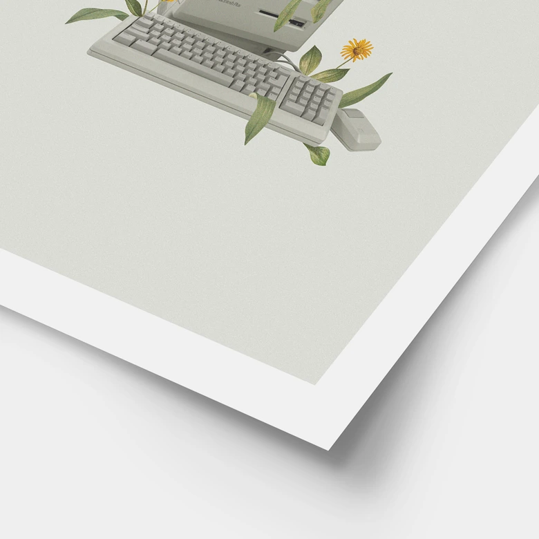 Poster Vintage Botanik-Computer - Frida Floral Studio 