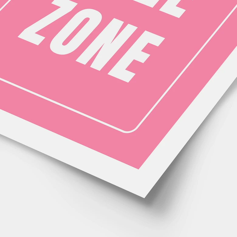 At sige Plakat Bra Free Zone | Feminisme - Fritsch 