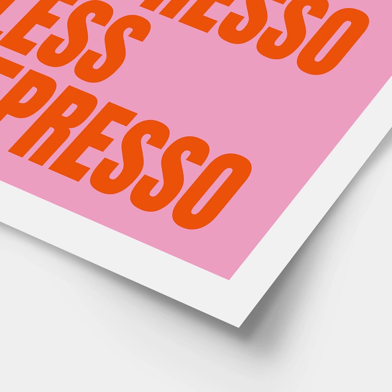 Poster More Espresso less Depresso - Fritsch 