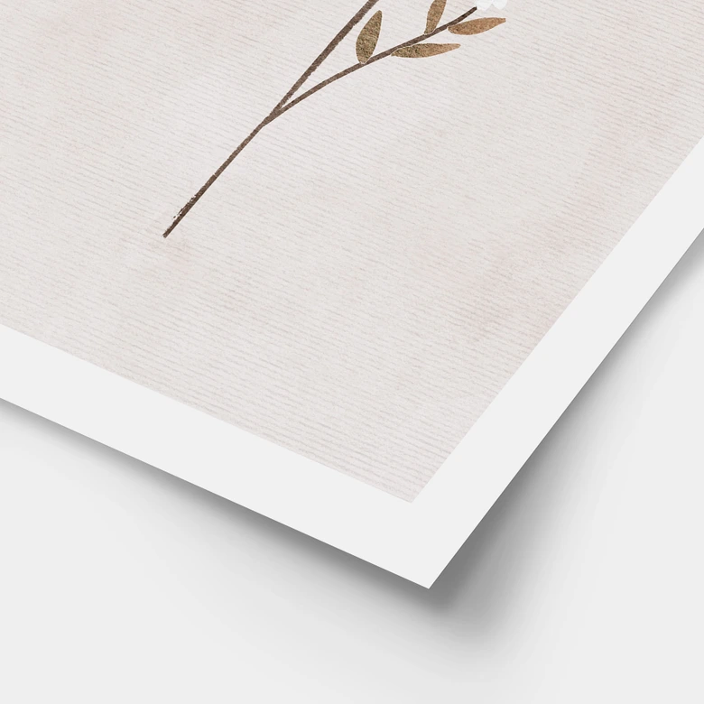Poster Blumen Illustration - Vergissmeinnicht - Goed Blauw 